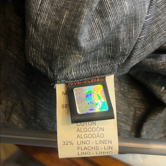 ROBERTO CAVALLI cotton linen embroidery long sleeve tunic blouse very gd cond XL - Picture 8 of 8